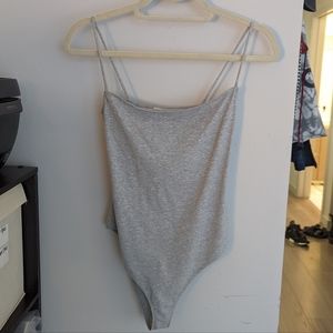 reformation Heather grey bodysuit size small